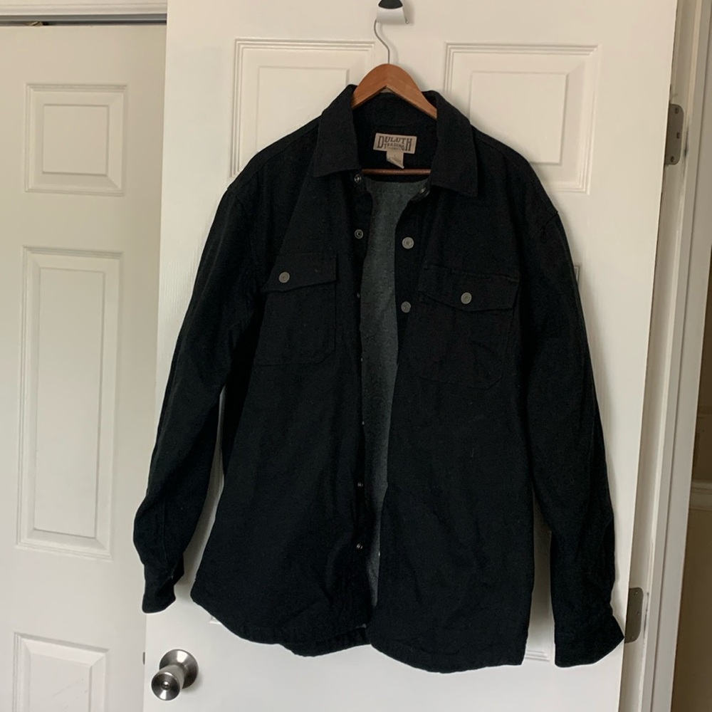Duluth Men’s Black Shirt Jacket size large